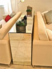 Orient Vidros - Aparador de espelho para sala de estar