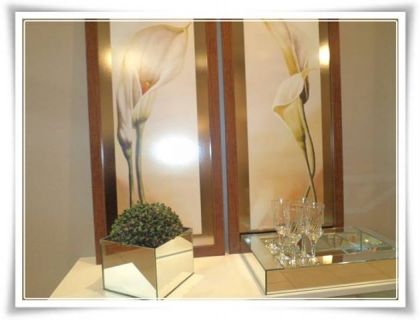 Orient Vidros - Cachepo revestido de espelho.